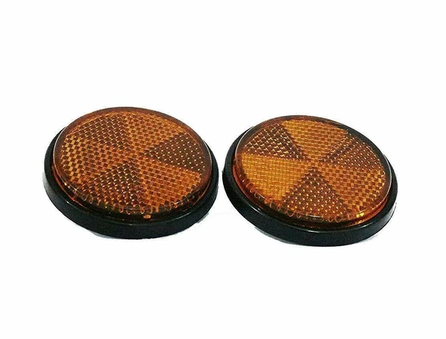 Pair Reflectors  For YAMAHA RX100, RXG 135 & Fit For Royala Enfield Thunderbird
