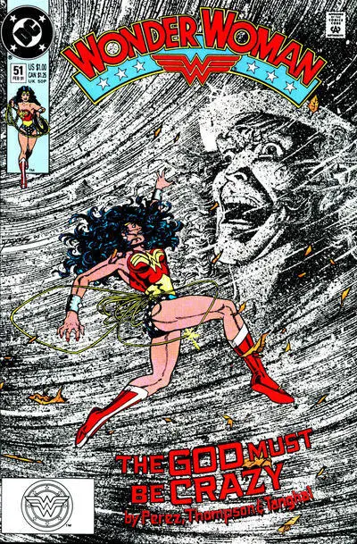 WONDER WOMAN (Vol. 2) #51 F/VF, Perez s, Direct DC Comics 1991 Stock Image