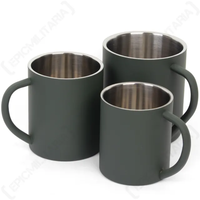 Stainless Steel Double Wall Cup - Winter Travel Camping New 200ml 275ml 400ml