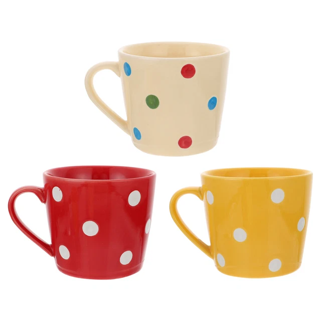 Vaso de agua con puntos taza de café de viaje tazas de espresso bebida cerámica