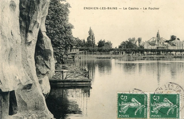 *27334 cpa enghien les Bains - Le Casino - le Rocher