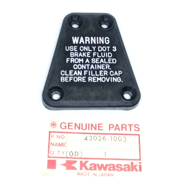 Kawasaki OEM KH400 KZ400 KZ650 KZ750 KZ900 Master Cylinder Reservoir Cap Nos