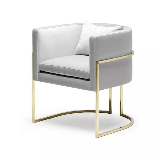 Design Armchair Metal Lounge Club Six Units Set New Chairs Relax Group White New