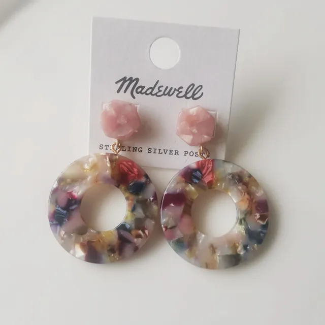 New MadeWell Geometric Drop Earrings Gift Fashion Women Party Holiday Jewelry
