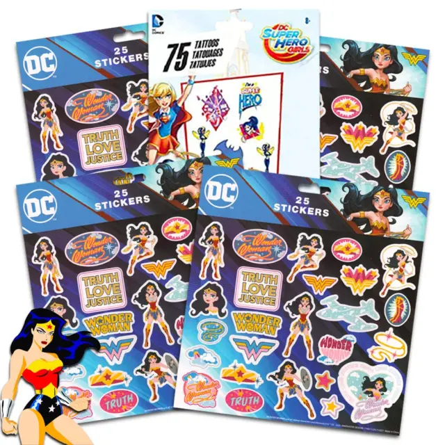 Stickers and Tattoos Party Supplies Set ~ 100 Stickers, 75 Temporary Tattoos ( P