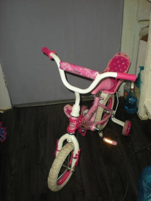 disney princess bike with doll carrier 16