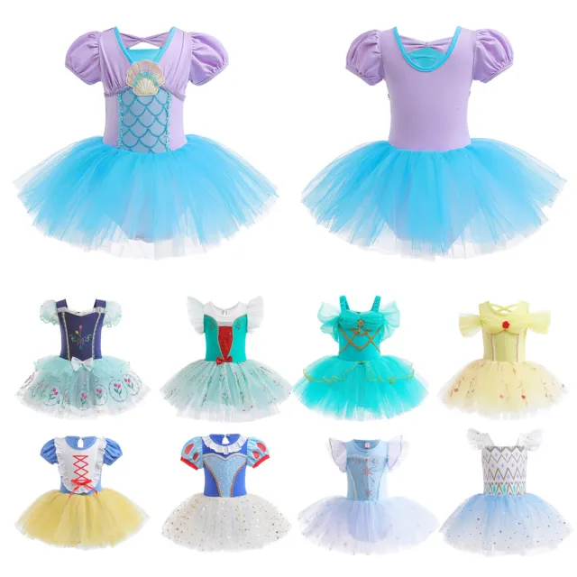 Toddler Baby Girls Princess Dress Ballerina Fancy Tutu Leotard Halloween Costume