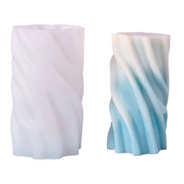 Spiral Cylindrical Candle Silicone Mould for Beautiful Handmade Candles