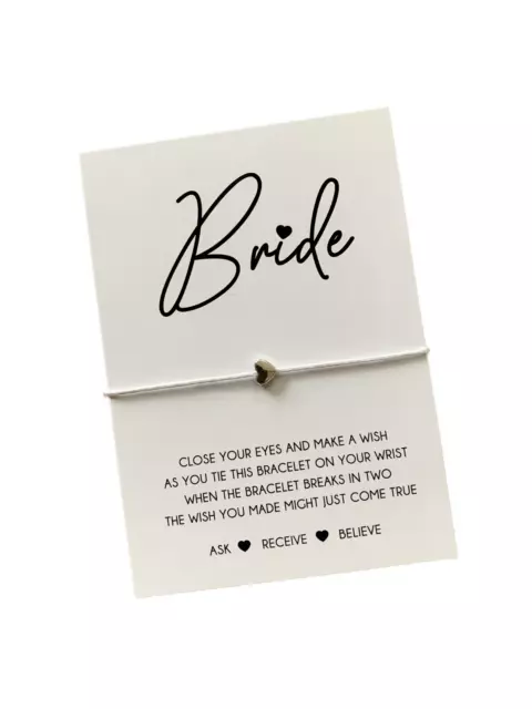 Bride wish bracelet | Gift for bride to be | Bride gift | BUY 5 GET 1 FREE