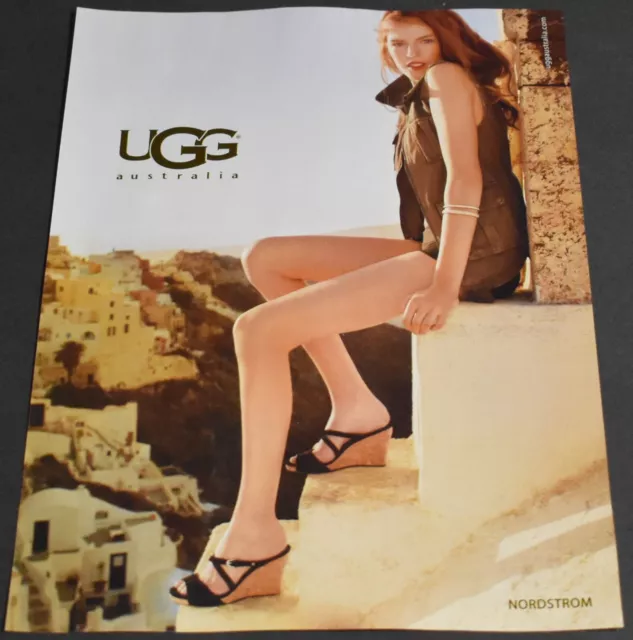 2011 Print Ad Sexy Heels Long Legs Fashion Lady Red Head Ugg Australia Pumps Art