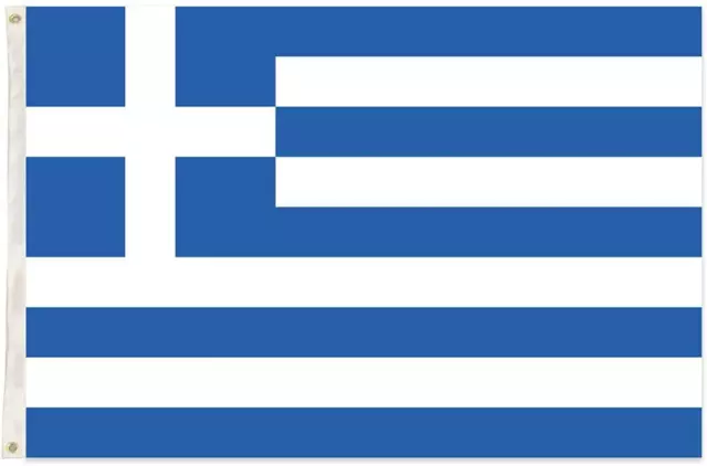 Large Greek Flag 5X3FT Greece National Sports Football World Cup Fan Supporter