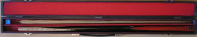 BCE Classic 2 Piece Snooker Cue In Black Hard Case