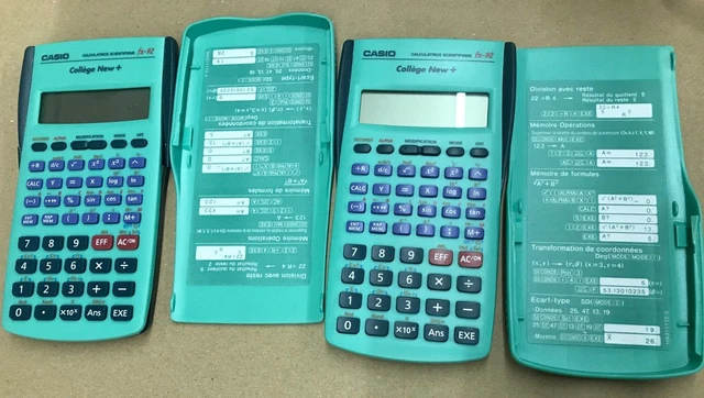 CALCULATRICE CASIO FX-92 Collège New + Pour Pièces Détachées EUR