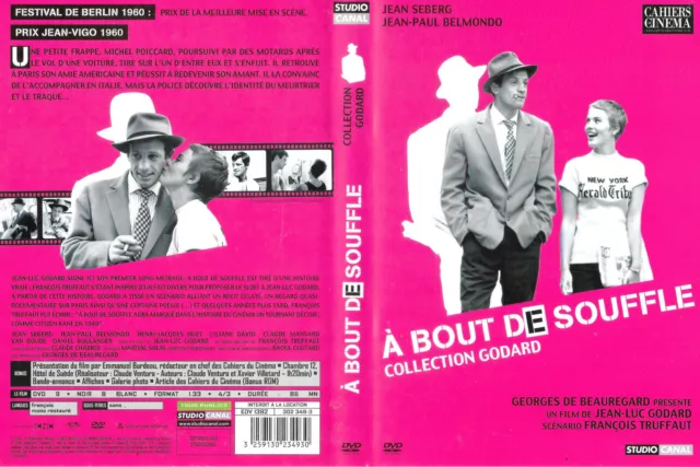 A bout de souffle - Godard, Belmondo - Dvd zone 2 - TBE