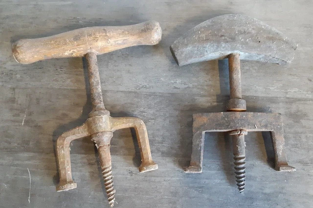 Outil Ancien : Tarière Ou Vrille De Tonnelier - Pour Collection Ou Décoration