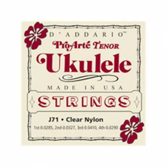 D'addario J71 Jeu De Cordes  Pour Ukulele Tenor