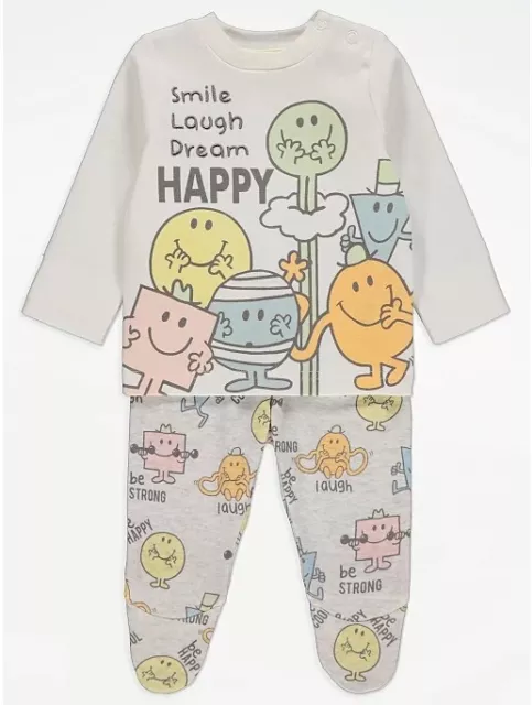 MR MEN Baby Pyjamas - Age 6-9 or 9-12 months. Brand New