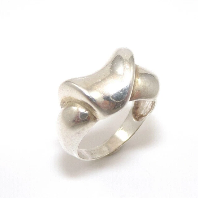 Sterlingsilber moderner Ring Größe 6,75