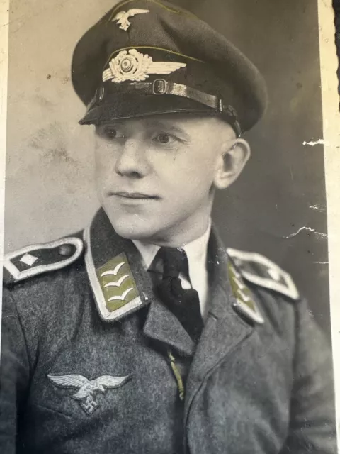 Foto Portrait Soldat Luftwaffe Wehrmacht