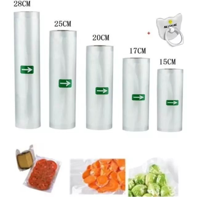 Sacs Sous vide alimentaire Pack de 5 rouleaux pour appareil sous vide