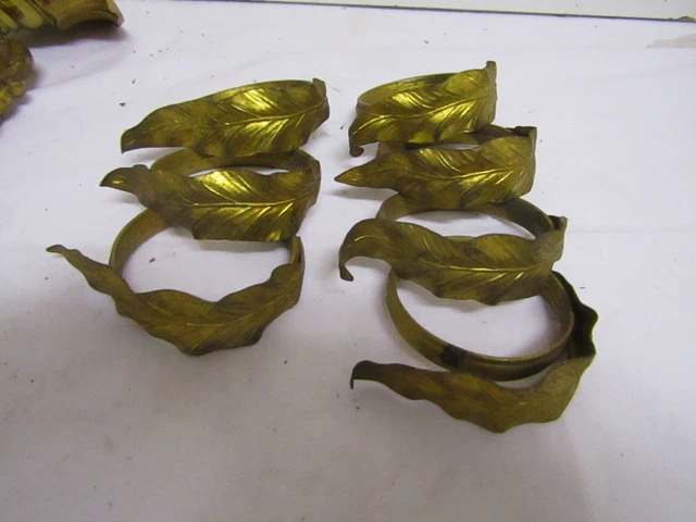 Lot de 20 ANNEAUX DE RIDEAUX ANCIEN EN laiton -Diamètre int. 4,9 cm Ext
