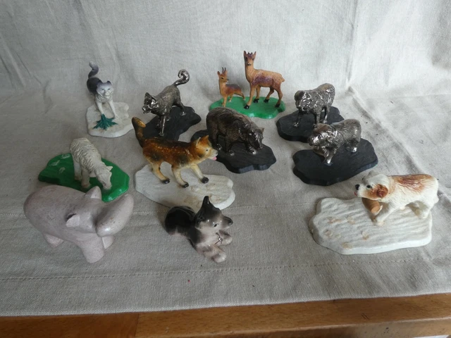 Lot D'animaux Jouets Britains Des Années 70/80 - Figurines En Plastique Peint D'époque - Occasion Pour Collection