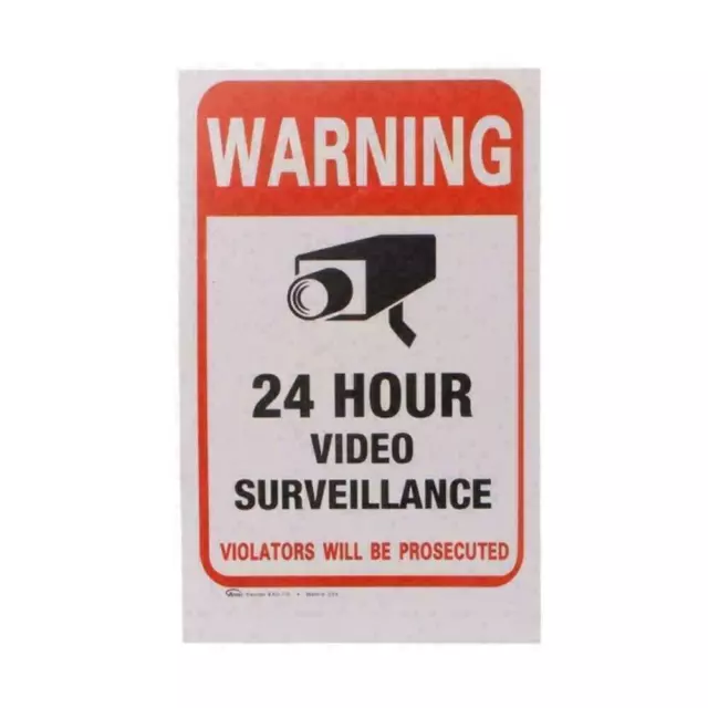 SURVEILLANCE SECURITY CAMERA Video Sticker Warning R8K5 2024 Stickers ...