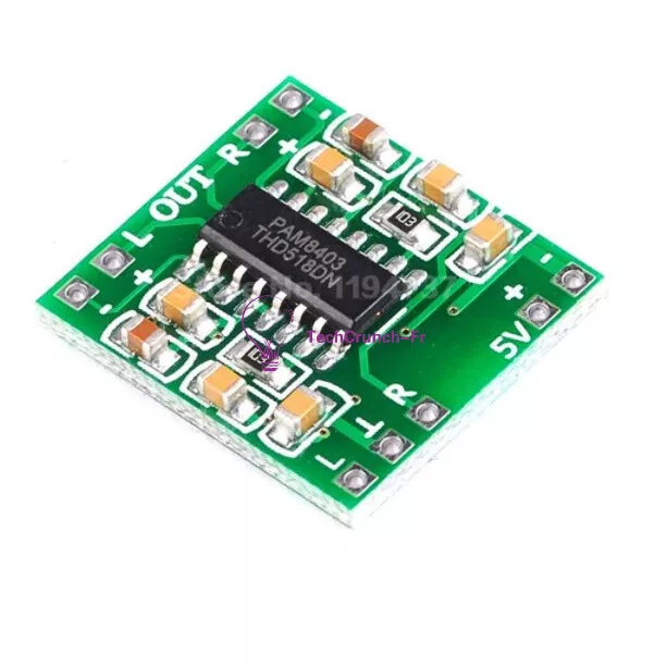 5PCS DC 5V Amplifier Board Class D 2×3W USB Power Mini PAM8403 Audio Module