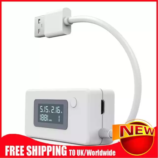 LCD USB Charger Capacity Current Voltage Tester Meter For Phone Power Bank