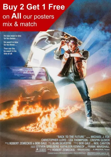 Back To The Future Movie Poster A5 A4 A3 A2 A1