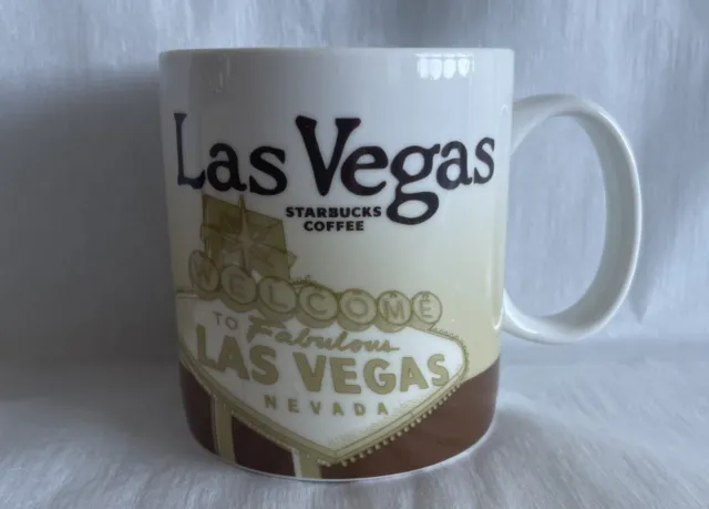Starbucks Las Vegas Collector Series 16oz City Global Icon Coffee Mug Cup 2011