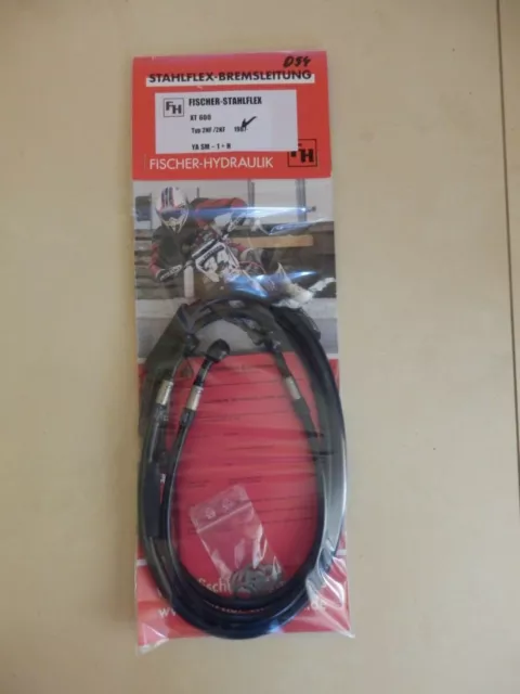 XT 600 2KF 2NF STAHLFLEX vorne & hinten SCHWARZ & verstärkt ABE brake hose  D94