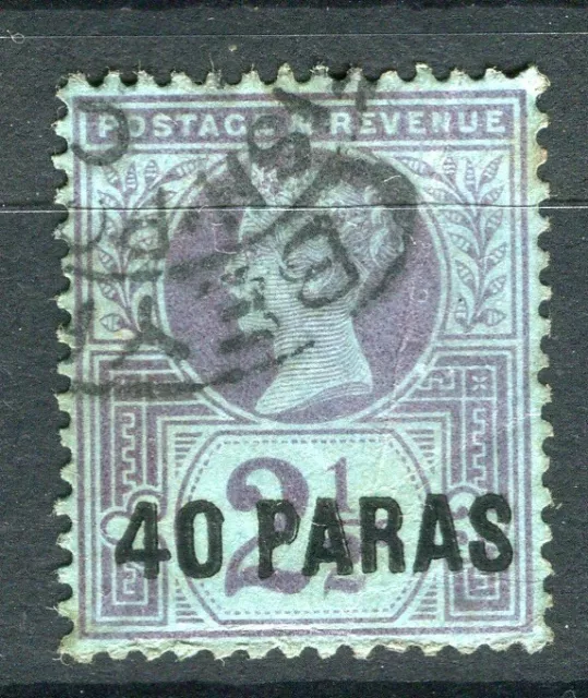 BRITISH LEVANT; 1887 early classic QV surcharged issue used 40pa. value