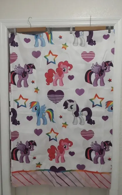 My Little Pony Standard Twin Sheet Hasbro 2014 100% Polyester Multicolor Ponies