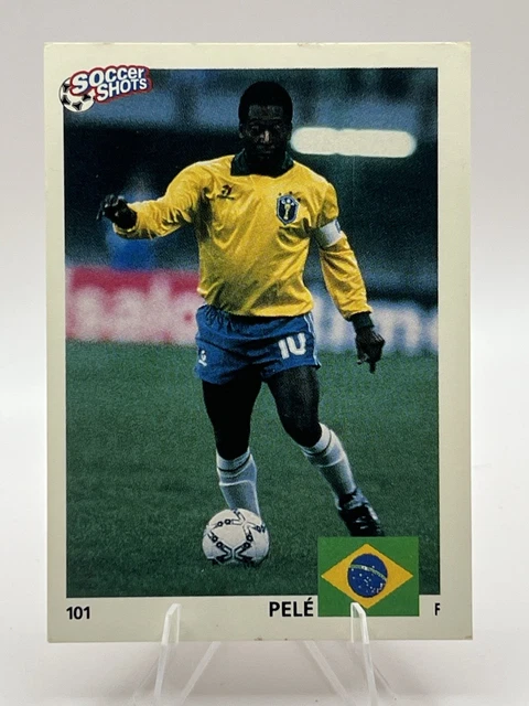 PELE 1991 SOCCER Shots Promotional Card #101 Brazil Near