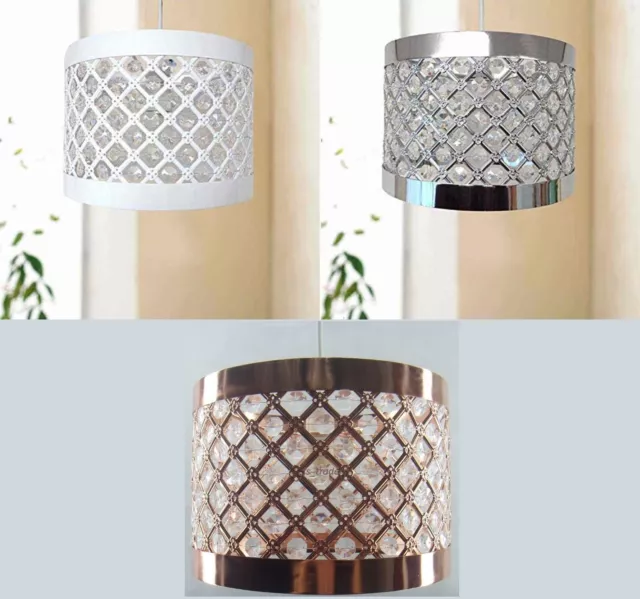 Easy Fit Moda Sparkly Ceiling Pendant Light Shade Fitting Modern Decoration New