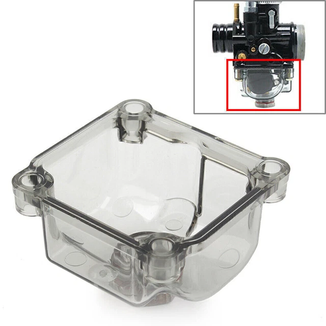 Gray Motorcycle Transparent Carburetor Float Bowl Shell Case For PHBG Carb 50cc