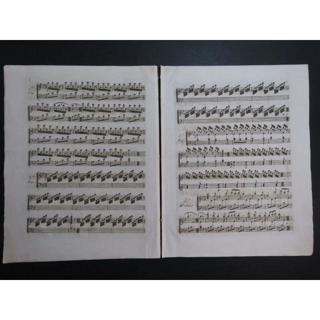 CORSIN Isidore Walses Valses Harpe ca1800 5
