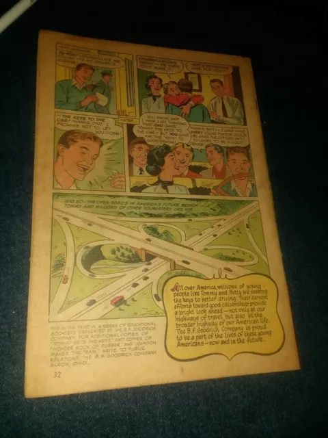 Tommy Gets The Keys driver safety 1965 B F Goodrich promotional comic giveaway 3