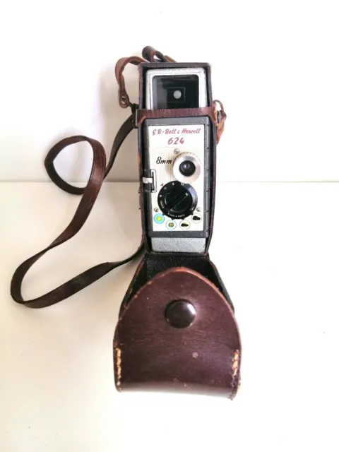 Bell And Howell 624 8mm Film Camera And Case. Vintage Retro.