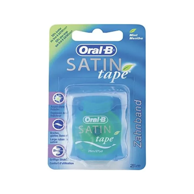 Oral-B SatinTape dental floss-mint 25 m