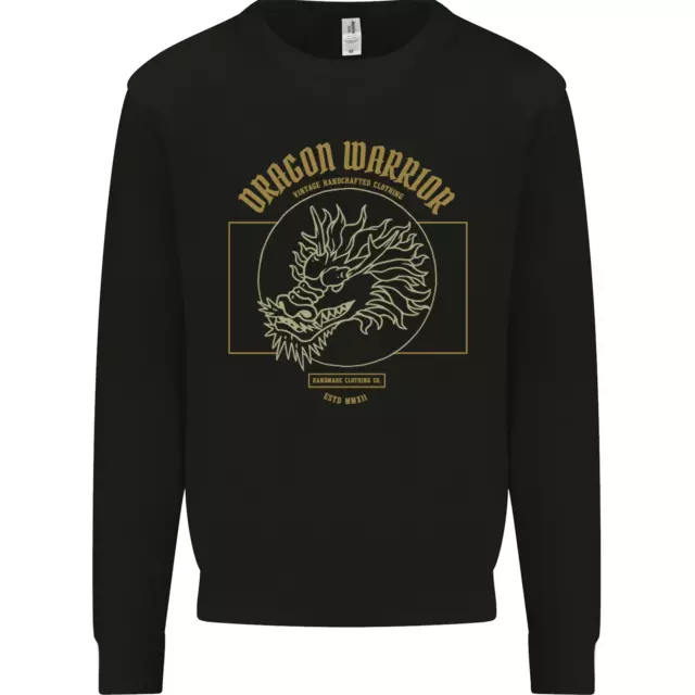 Dragon Warrior Samurai Giappone Giapponese Bambini Felpa Maglione