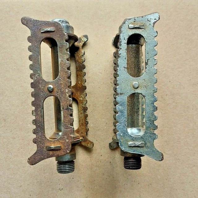 Pédales Lyotard 45 En Acier Pour Vélo De Course Ancien (années 1930) - Occasion, Vintage, Fabrication Française