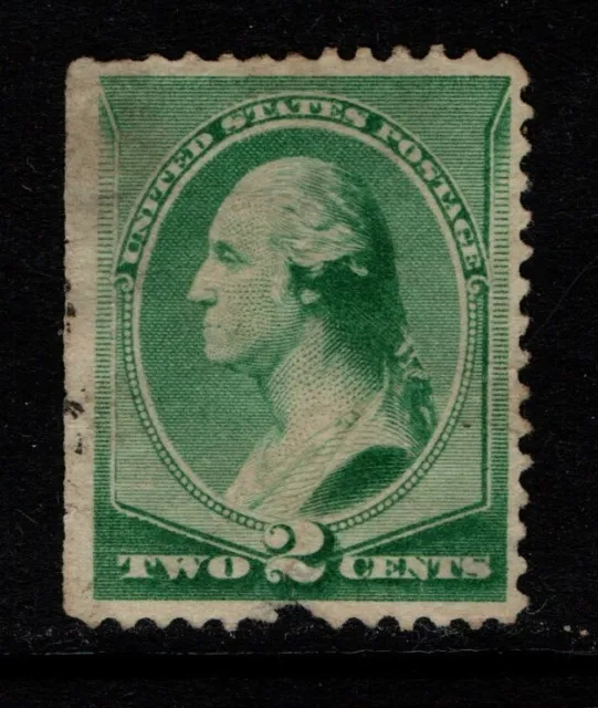 USA 1887 2c green Washington SG218 Sc 213 Used see note