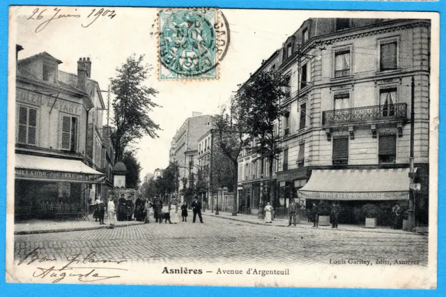 Cpa 92 Asnieres - Avenue D'argenteuil
