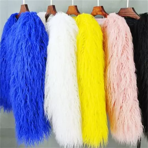 2022 women's coat colorful furry pink faux fur coat top hot sale