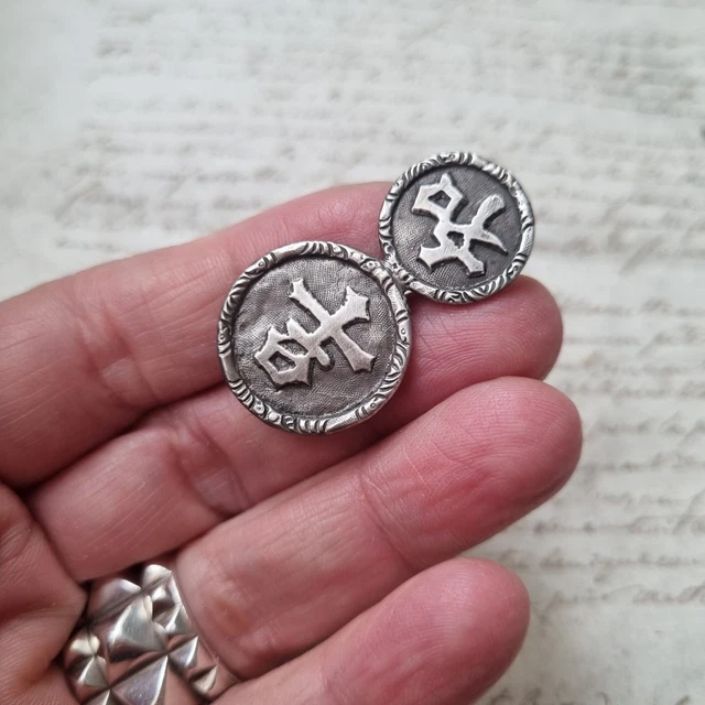 Broche Ancienne Avec Inscription En Arabe - Bijou Vintage - Occasion