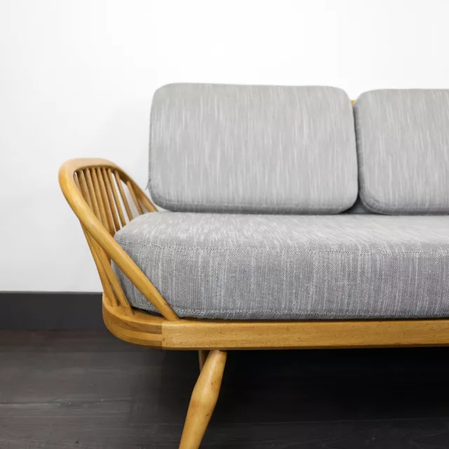 Linen Blend Replacement Cushions for Ercol 355 Daybed/Studio Couch in Grey 2