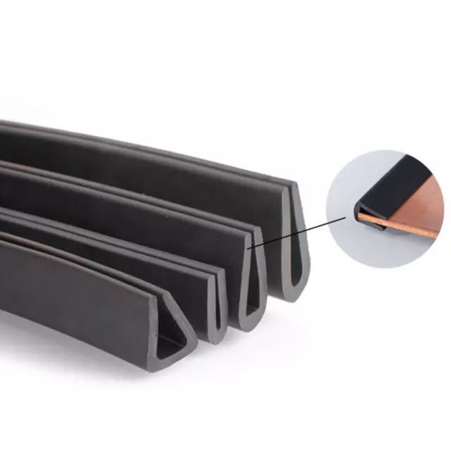 1mm~12mm Edge Protection Frame Profile Rubber Edging Trim Seal U-profile Slot
