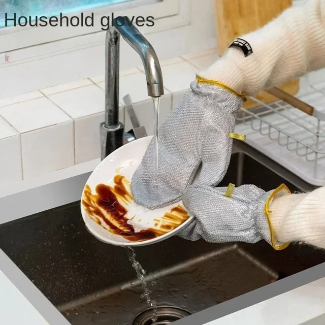 Waterproof Housework Cleaning Gloves Steel Wire Ball Gloves